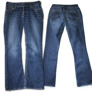 Silver Suki Jeans Women's 27x30 Flare Lo Rise